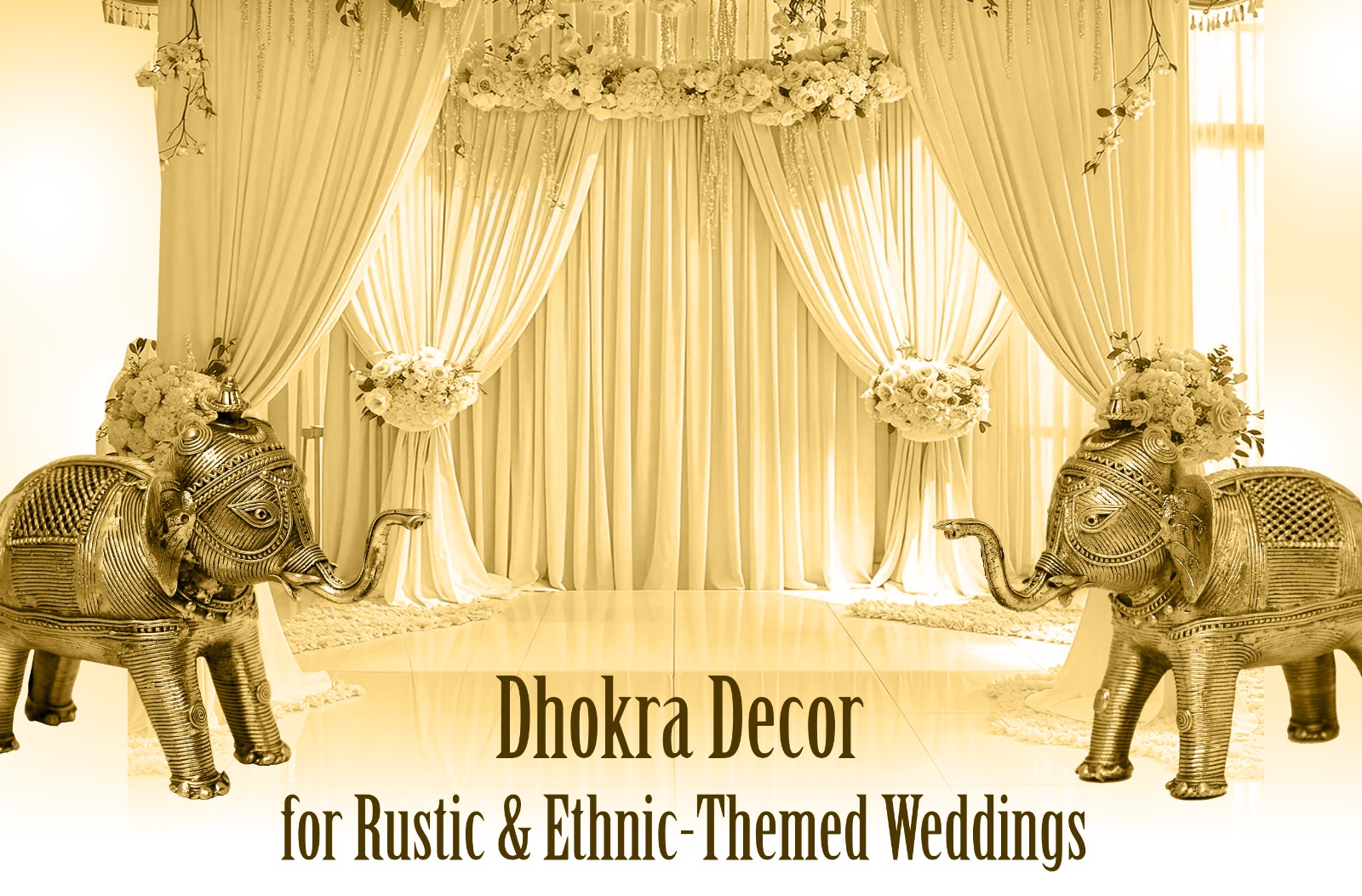 Dhokra Decor for Rustic & Ethnic-Themed Weddings